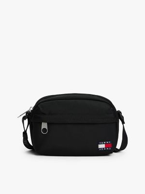 Tommy Jeans Badge Logo Crossbody Bag, Black