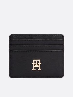 Monogram Plaque Card Holder, Black