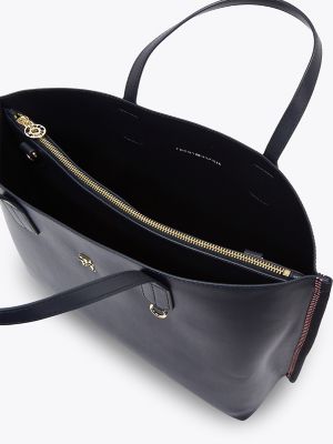 Tommy Monogram Stripe Stitch Satchel | Tommy Hilfiger