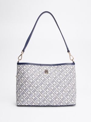 Monogram Shoulder Bag, Space Blue