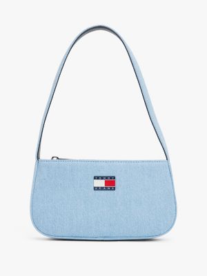 Tommy Jeans Badge Denim Shoulder Bag, Denim