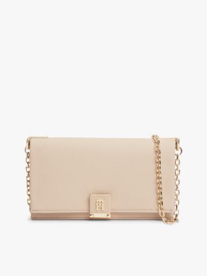 Monogram Clasp Chain Strap Crossbody Bag, Misty Blush