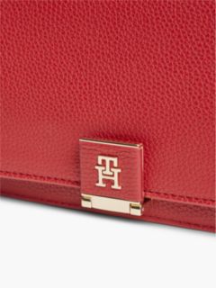 Monogram Clasp Chain Strap Crossbody Bag — Autumn Red 5