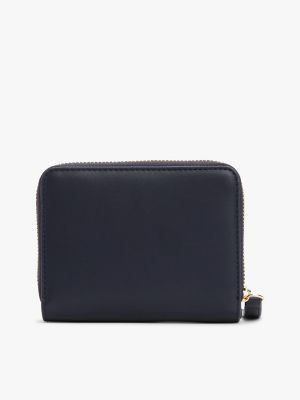 Monogram Zip-Around Medium Wallet, Space Blue