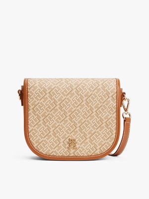 Monogram Saddle Bag, Sandalwood