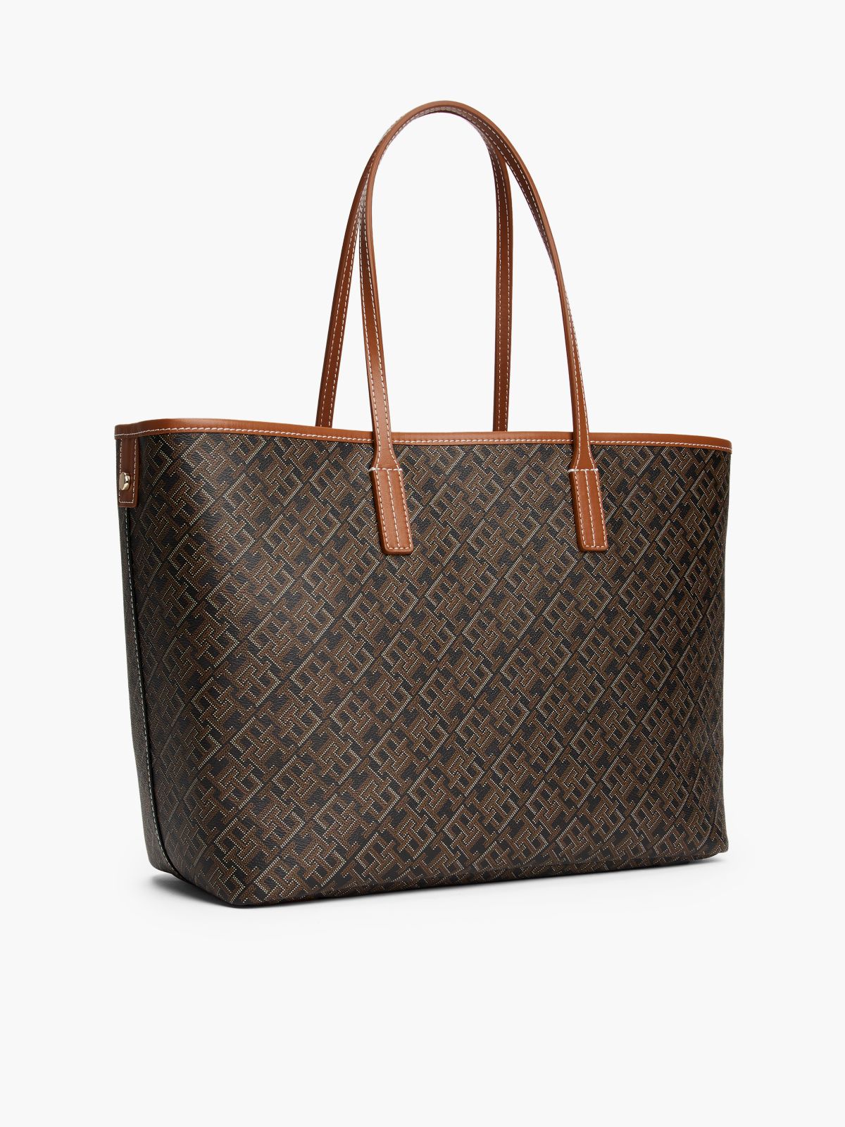 Allover Monogram Tote Bag — Black Mix