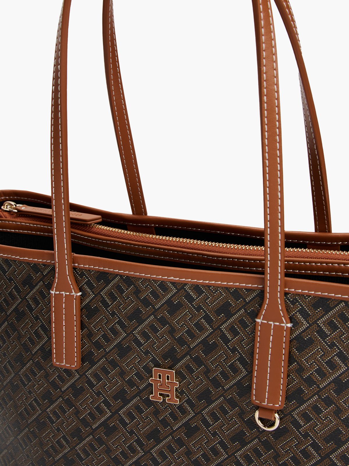 Allover Monogram Tote Bag — Black Mix