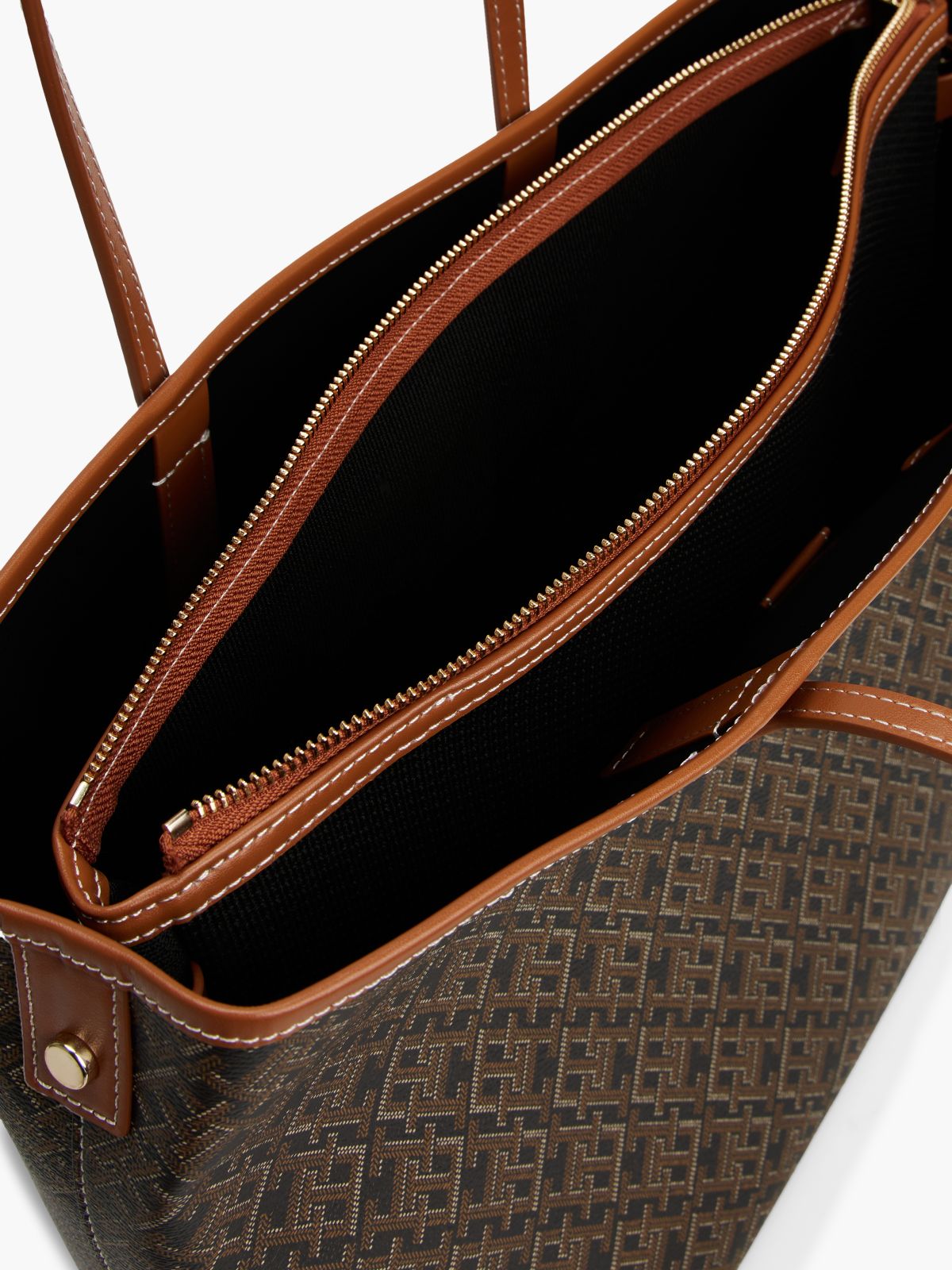 Allover Monogram Tote Bag — Black Mix