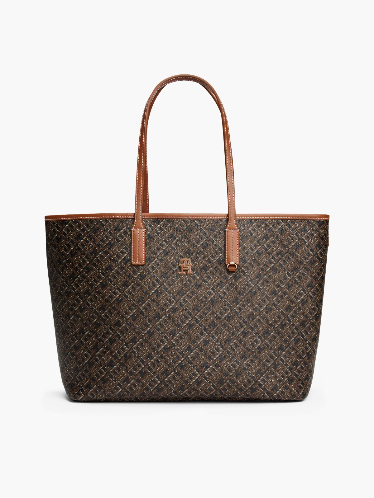 Allover Monogram Tote Bag — Black Mix