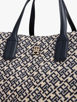 Jacquard Monogram Logo Crossbody Satchel | Tommy Hilfiger