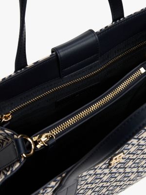 Jacquard Monogram Logo Crossbody Satchel | Tommy Hilfiger