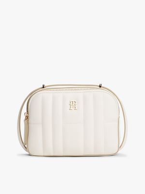 Quilted Crossbody Bag, Ivory Petal