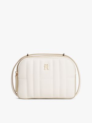 Quilted Crossbody Bag, Ivory Petal