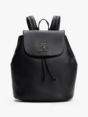Monogram Logo Backpack, Black
