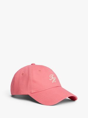 Embroidered Logo Baseball Cap, Washed Cherry