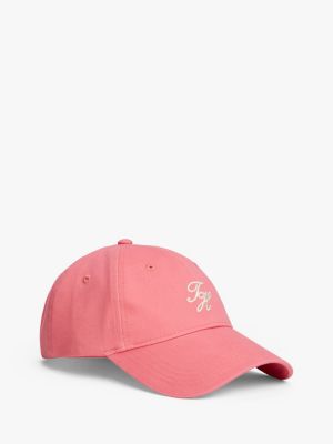 Embroidered Logo Baseball Cap, Washed Cherry