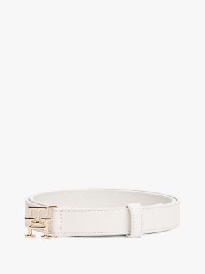 Monogram Buckle Leather Belt | Tommy Hilfiger