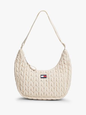 Tommy Jeans Small Quilted Crossbody, Newsprint