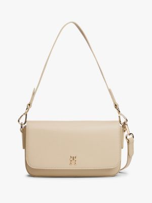Monogram Logo Convertible Crossbody Bag, Sandalwood
