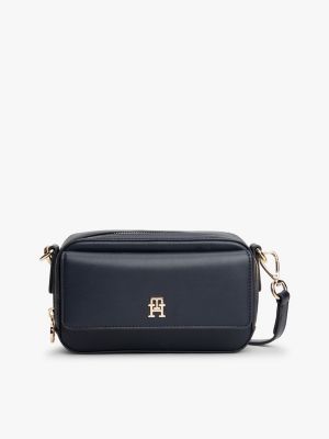 Monogram Logo Crossbody Bag, Space Blue
