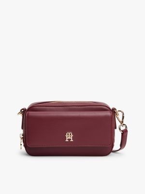 Monogram Logo Crossbody Bag, Deep Rouge