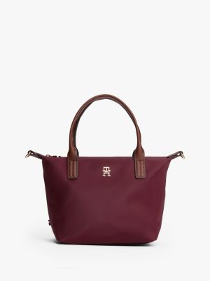 Monogram Mini Tote Bag, Deep Rouge