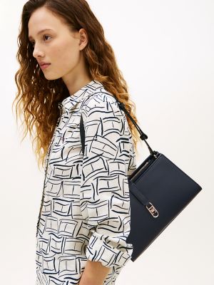 Женские сумки Tommy Hilfiger Polished Monogram Shoulder Bag — фото 2