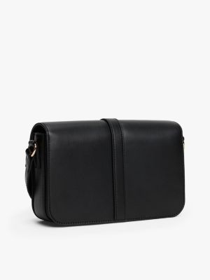 Женские сумки Tommy Hilfiger Polished Monogram Flap Crossbody — фото 3
