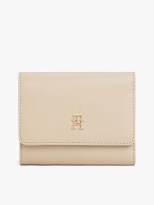 Monogram Logo Trifold Wallet, Sandalwood