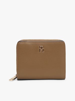 Monogram Logo Zip Wallet, Nordic Taupe