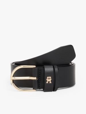 Essential Leather Belt, Black
