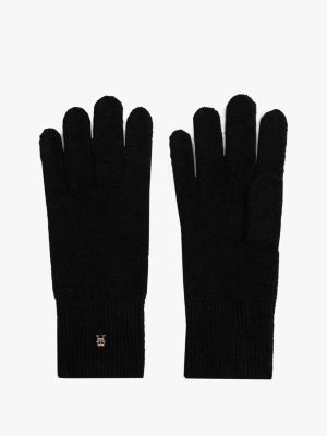 Wool-Blend Glove, Black