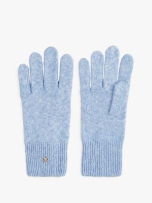 Wool-Blend Glove, Brisk Blue