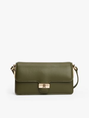 Monogram Clasp Mini Crossbody Bag, Huntsman Green