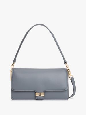 Monogram Clasp Convertible Crossbody Bag, Superior Steel