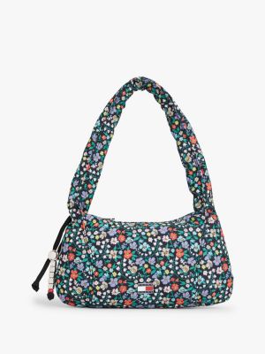 Tommy Jeans Ruched Floral Shoulder Bag, Floral All Over Print