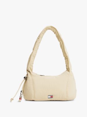 Tommy Jeans Ruched Shoulder Bag, Gulf Sand