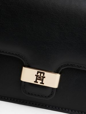 Женские сумки Tommy Hilfiger Monogram Clasp Pebbled Flap Clutch — фото 4