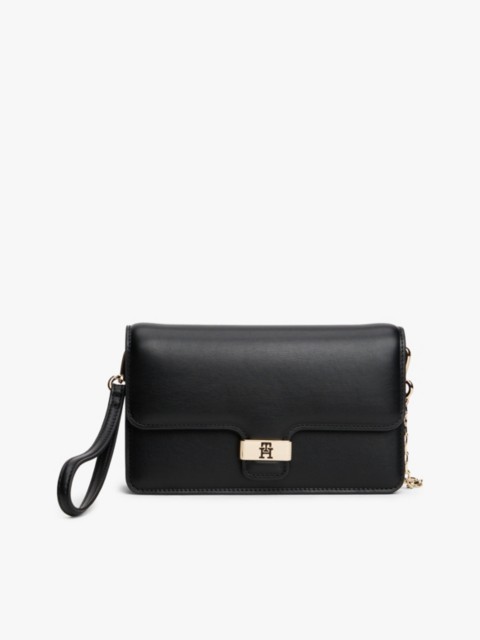 Женские сумки Tommy Hilfiger Monogram Clasp Pebbled Flap Clutch