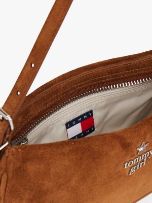 Tommy Girl Suede Shoulder Bag | Tommy Hilfiger