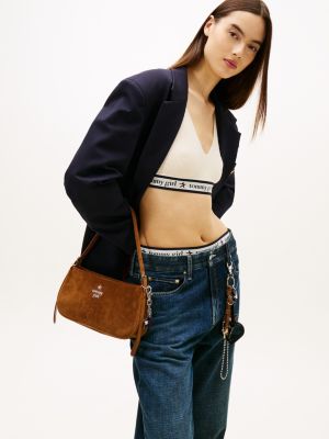 Tommy Girl Suede Shoulder Bag | Tommy Hilfiger