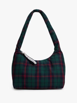 Tommy Girl Two-Side Plaid Shoulder Bag, Check Mix
