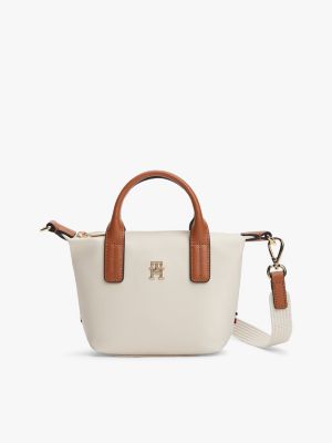 Monogram Micro Tote Bag, Soft Cream
