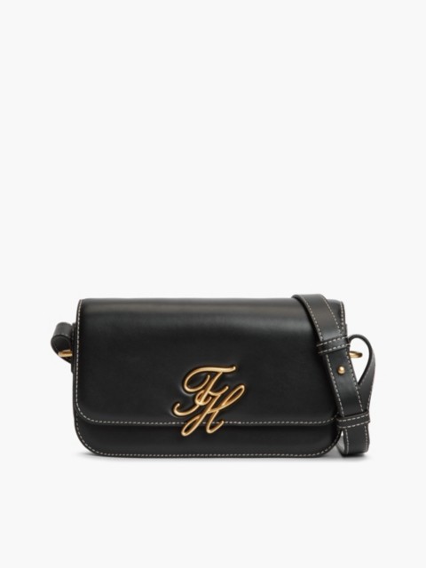 Tommy Hilfiger Script Monogram Leather Crossbody Bag