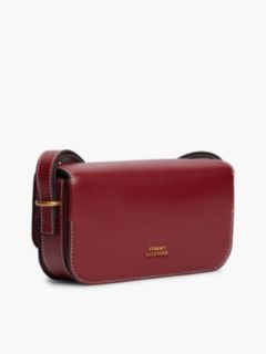 Script Monogram Leather Crossbody Bag — Oxblood 3