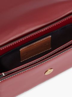Script Monogram Leather Crossbody Bag — Oxblood 4