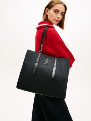 Женские сумки Tommy Hilfiger Water-Repellent Script Monogram Tote Bag — фото 2