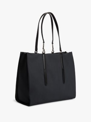 Женские сумки Tommy Hilfiger Water-Repellent Script Monogram Tote Bag — фото 3