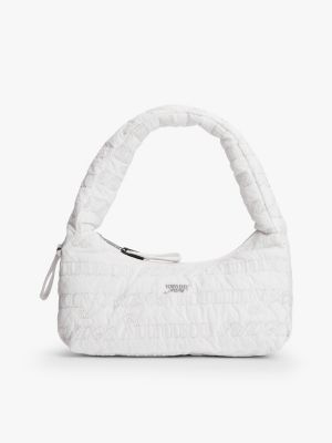 Tommy Jeans Embroidered Shoulder Bag, Ecru