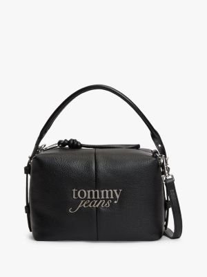 Tommy Jeans Pebbled Crossbody Bag, Black